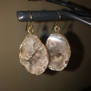 Geode earrings!!